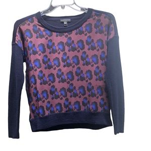 J. Crew Silk Front Panel Sweater Tag says XS. Fits like a M